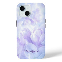 Design das Flores Lilás Roxas Elegantes