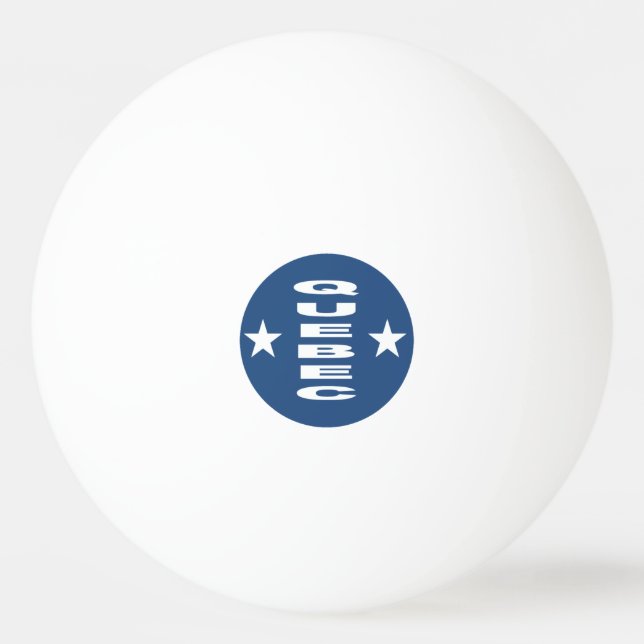 design de 3 estrelas bola de ping pong QUEBEC bran (Frente)