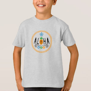 Design de Abacaxi Aloha - Camiseta Básica para Cri