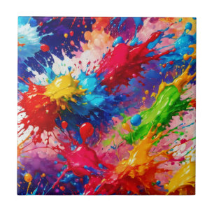 Design de abertura de pintura úmida colorida