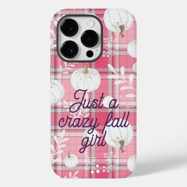 design de abóbora rosa e branca com texto engraçad (Verso)