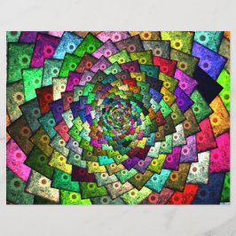 Design de Abstrato de Arte Pop Floral Colorida