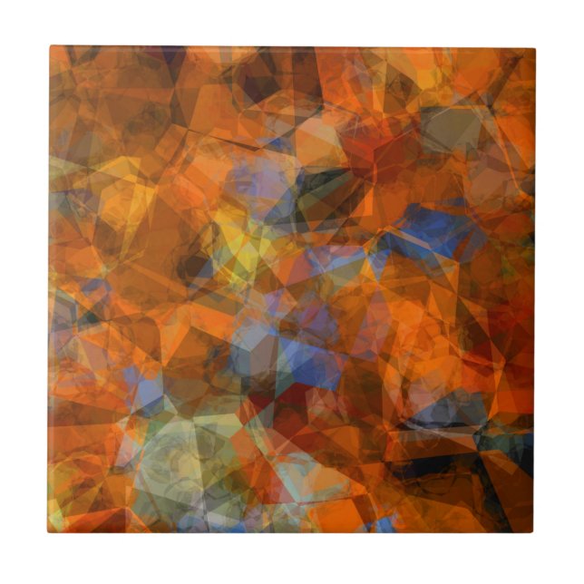Design de abstrato moderno cor de laranja enferruj (Frente)