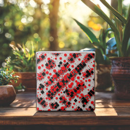 Design de abstrato preto e vermelho