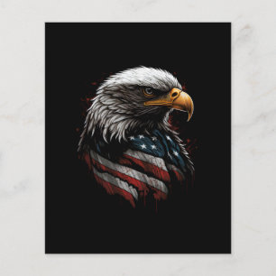 design de águia com bandeira americana