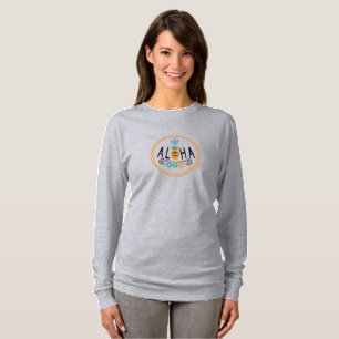 Design de Aloha de Abacaxi - Camiseta de manga com