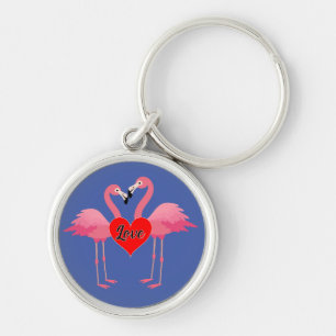 Design de Amor Flamingo Rosa - Chaveiro de Ronda P
