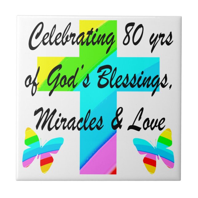 DESIGN DE ANIVERSÁRIO DE 80 PERSONALIZADO RELIGIOS (Frente)