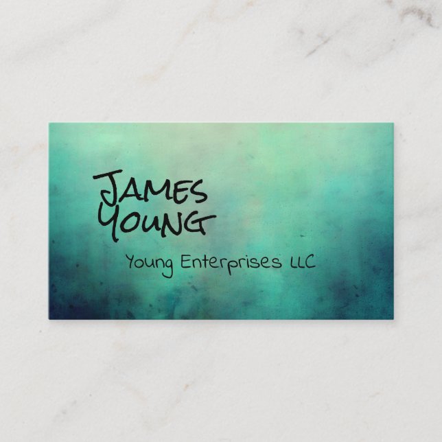 design de aquarela cartão de visita personalizado (Frente)