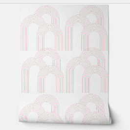 Design de Arco Simples Branco e Rosa