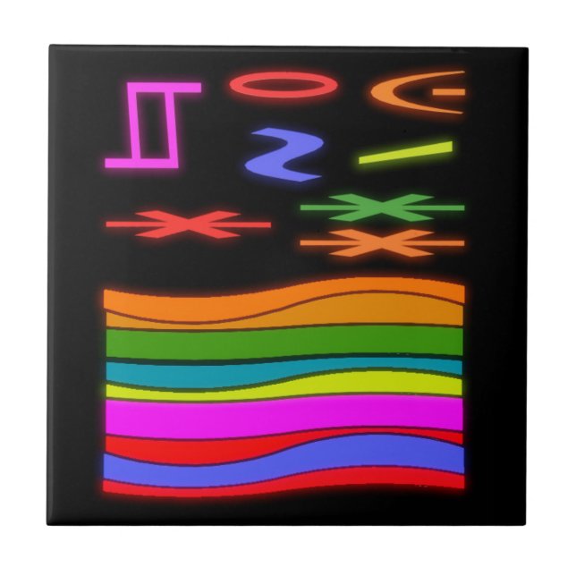 Design de arte com padrão de fundo preto (Frente)