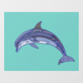 Design de Arte em Linha do Golfinho