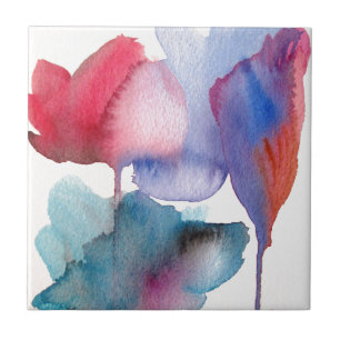 Design de arte floral moderna de flor da água