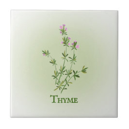 Design de Azulejo Cerâmica Thyme Herbal