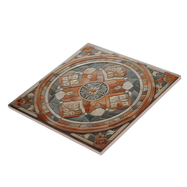 Design de Azulejo de cerâmica padrão floral (Lateral)