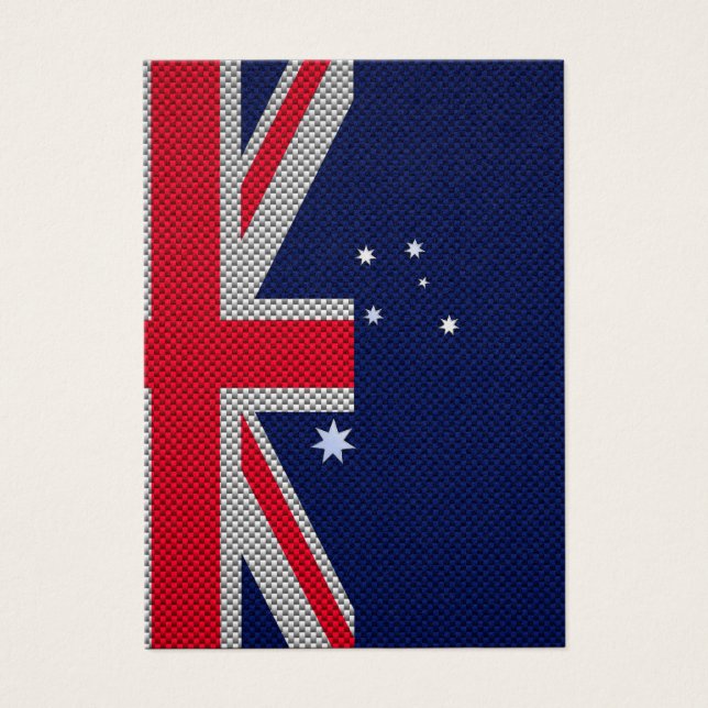 Design de bandeira da Austrália no Estilo de Cromo (Frente)