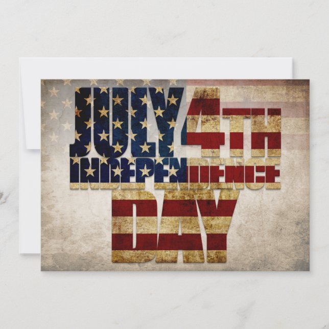 Design de Bandeira do Dia da Independência 4 de ju (Frente)