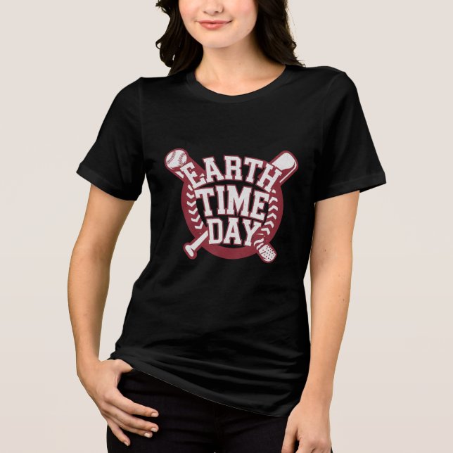 Design de Baseball no Dia da Terra (Frente)
