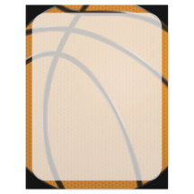 Design de basquete em laranja e preto
