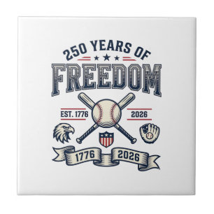 Design de beisebol patriótico de 250 anos de liber
