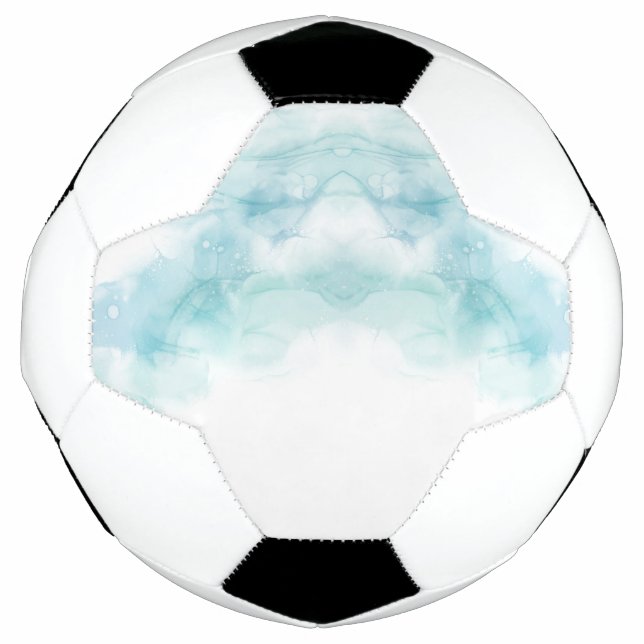 Design de bola de futebol com uma mistura de branc (Frente)