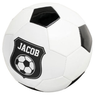 Design de bola de futebol personalizada com nome p
