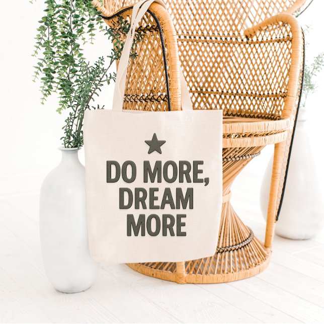 Design de Bolsa Tote com Citação Motivacional Eleg (Criador carregado)