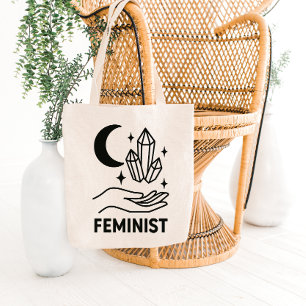 Design de Bolsa Tote Lua Crescente e Magia de Cris