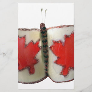 Design de Borboleta de Bandeira Canadiana
