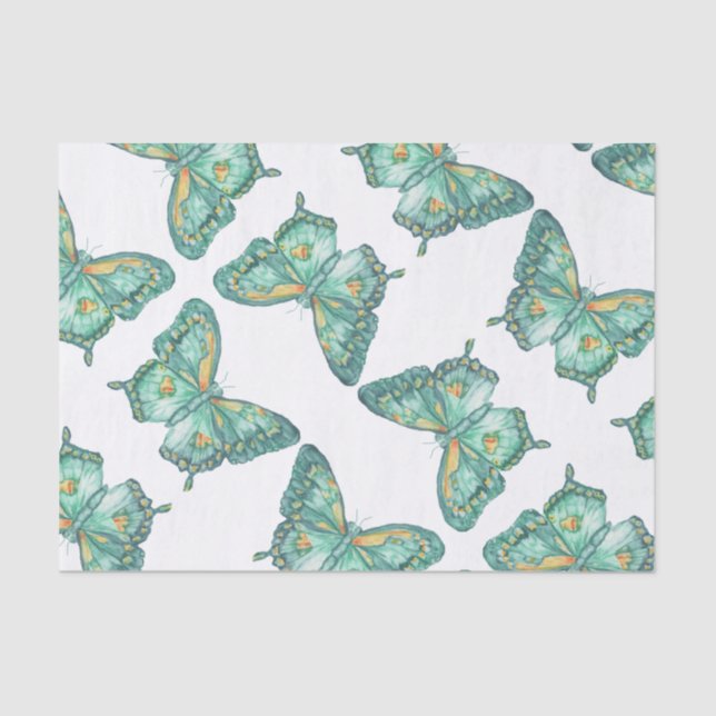 Design de borboleta de Swallowtail em papel tecidu (Frente )