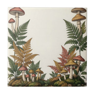 Design de Bordadura Botânica de Samambaia de Cogum