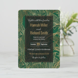 Design de Botânica da Dourada Folhagem Verde Moder