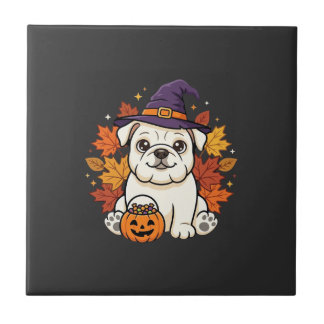 Design de cachorro de abóbora de Halloween de Bull
