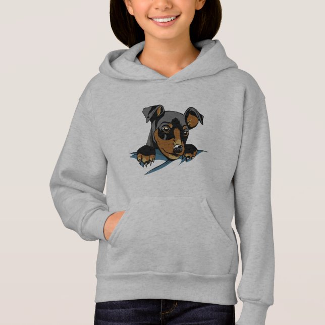 Design de cachorro de Dachshund preto fofo (Frente)