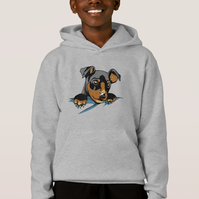 Design de cachorro de Dachshund preto fofo (Frente)