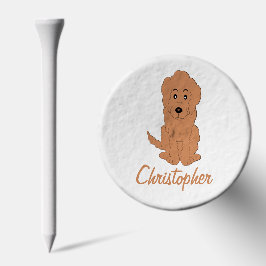 Design de Cachorro de Goldendoodle Vermelho