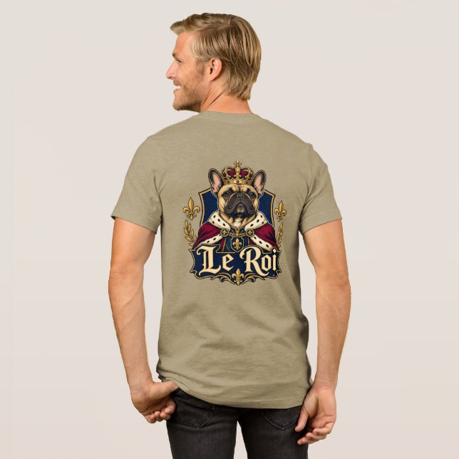 Design de Cachorro Real Rei Bulldog Francês (Voltar Cheio)