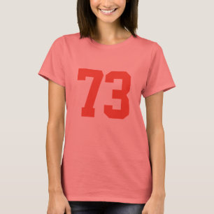 design de camisa 73 personalizável com número de