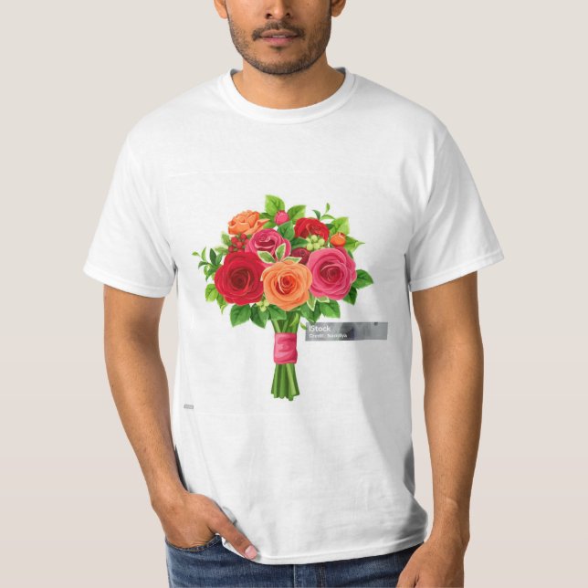 Design de Camisa buquê Bloom de " (Frente)