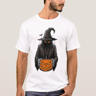 Design de Camisa de Abóbora Espantalho de Hallowee