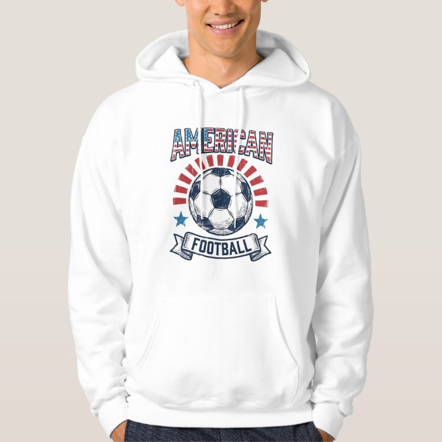 Design de Camisa de Bola de Futebol Americano Vint (Frente)