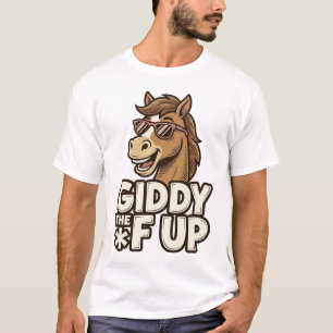 Design de camisa de cavalo vintage engraçado e lou