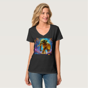 Design de Camisa de Elefante Regal Brilhante.