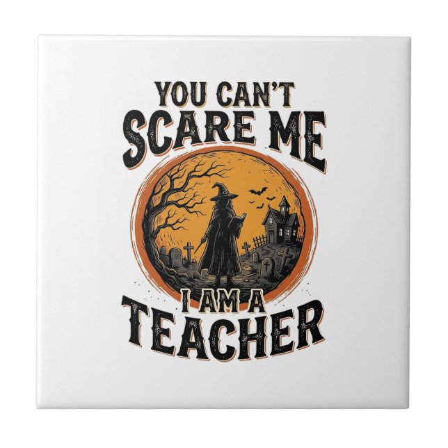 Design de Camisa de Escola Assustadora de Hallowee (Frente)