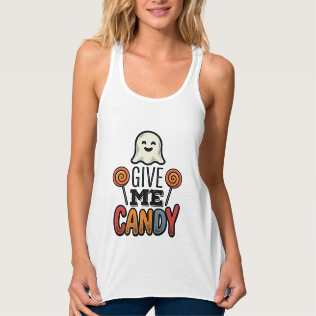 Design de Camisa de Fantasma de Halloween Vintage  (Frente)