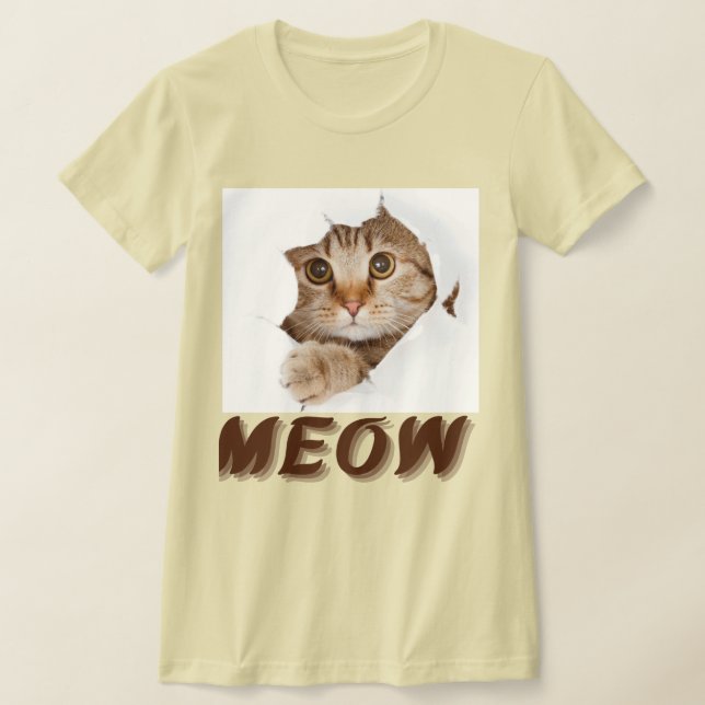 Design de Camisa de Gato Bela (Postura )