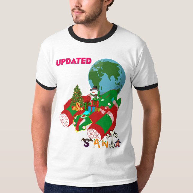 "Design de Camisa de Natal: 'Papais noeis atualiza (Frente)