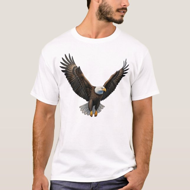 Design de Camisa de Soar da Águia Majestosa (Frente)