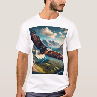 Design de Camisa de Soar da Águia Majestosa