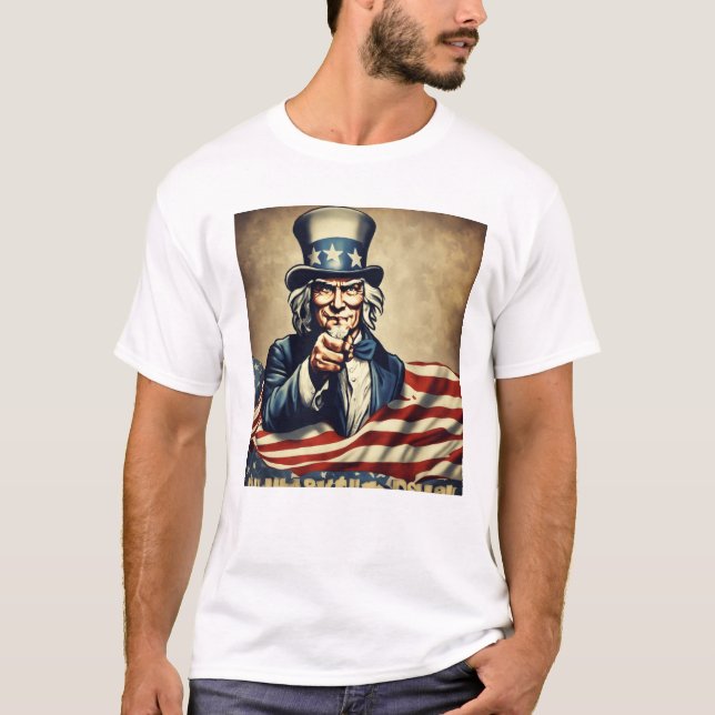 Design de Camisa de T-Shirt Patriotismo Corajoso (Frente)